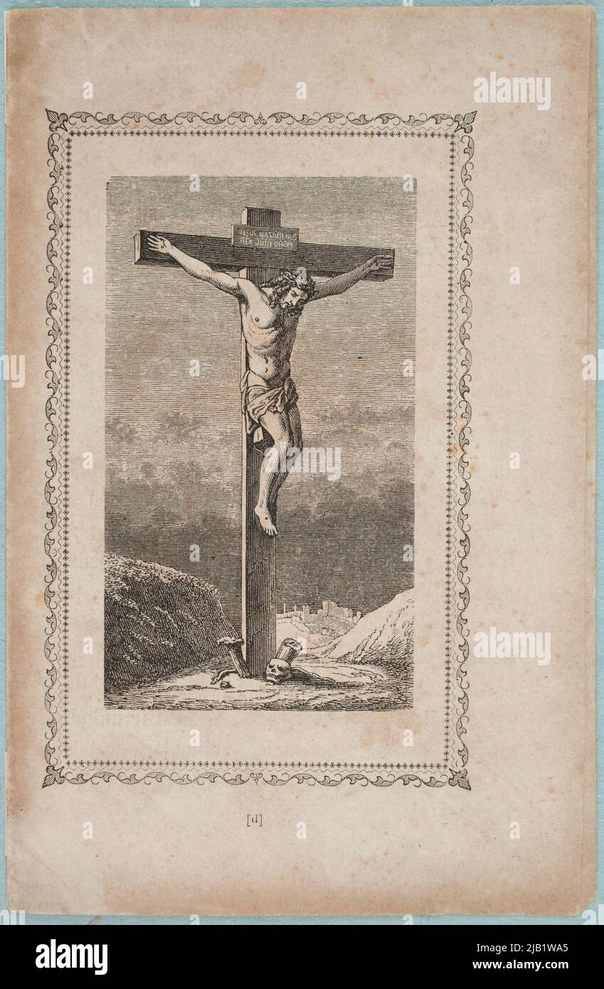 Jesus Christus gekreuzigt Unbekannt, Orgelbrand, Maurycy (1826 1904), Brockhaus, Friedrich Arnold (Leipzig; Druckerei) Stockfoto