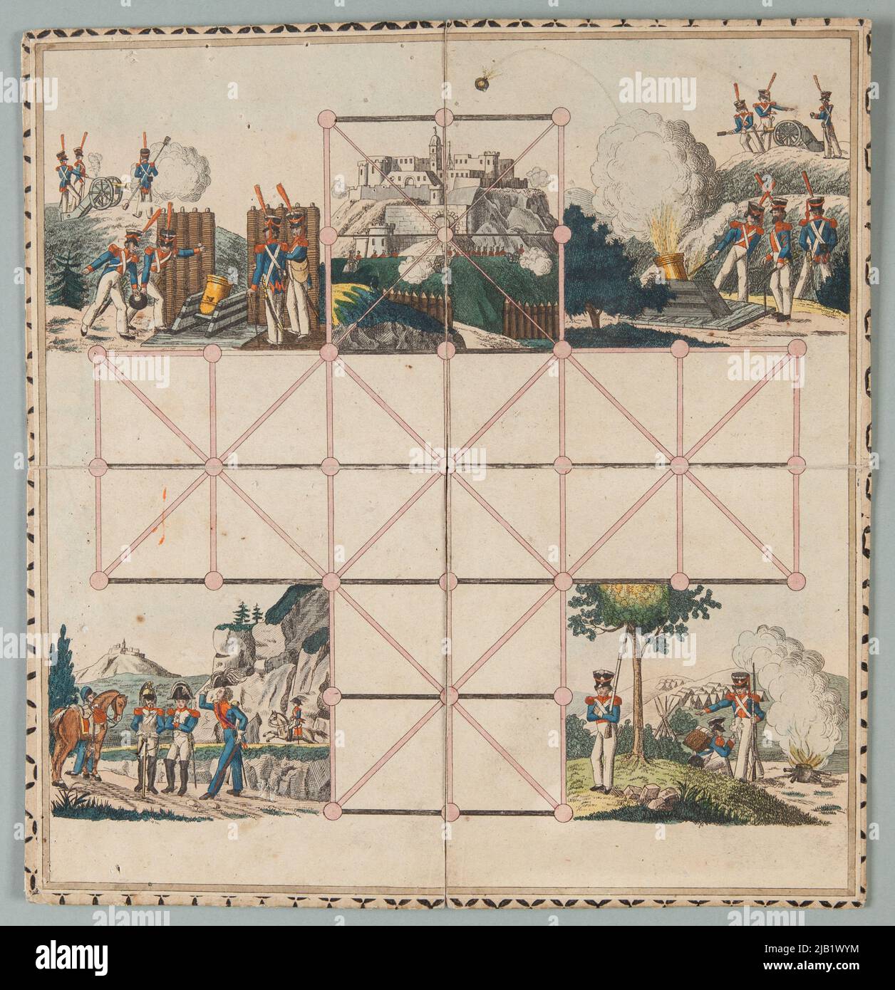 Brettspiel Fortress Stockfoto