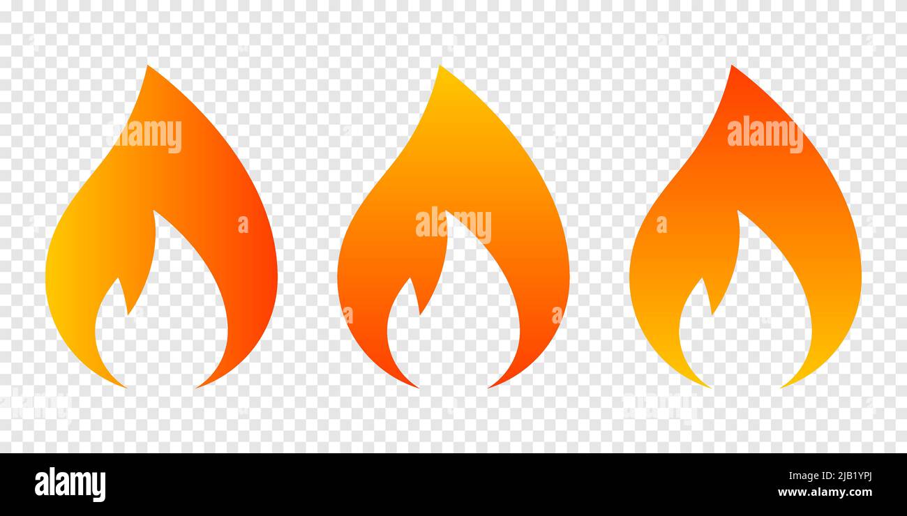 Feuer Symbol einfaches Design Stock Vektor