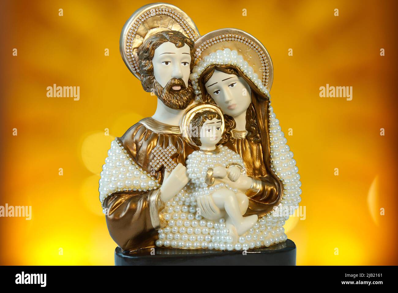 Heilige Familie der katholischen Kirche - Jesus, Maria und Joseph - Sao Jose - Jesuskind - St. Joseph - Maria Stockfoto