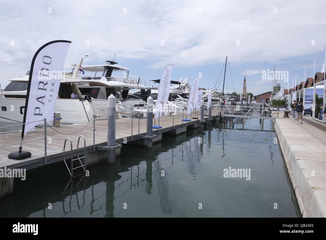 Internationale Bootsmesse in Venedig Stockfoto