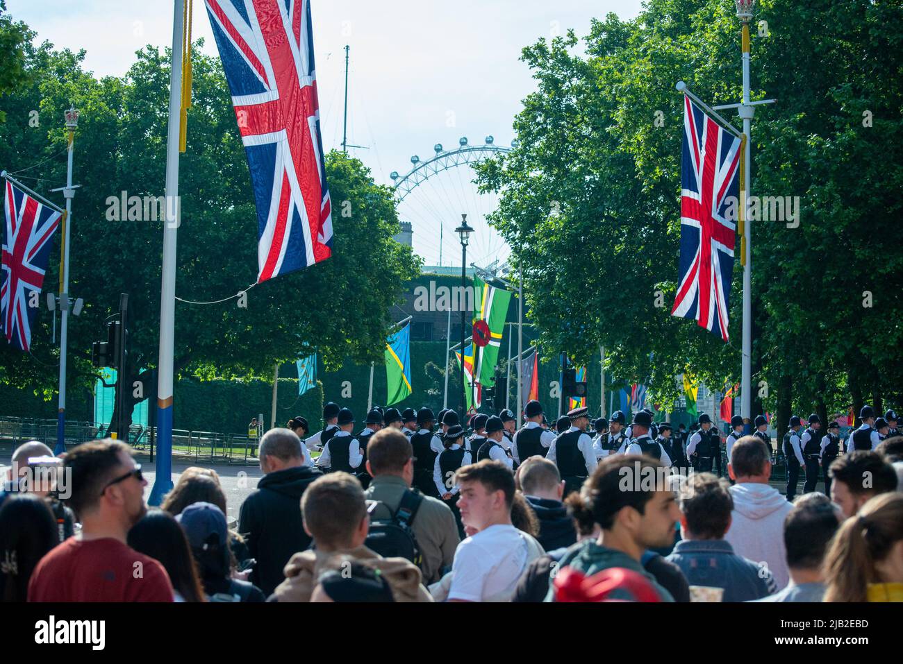 Platinum Jubilee, Queen's Birthday Parade Stockfoto