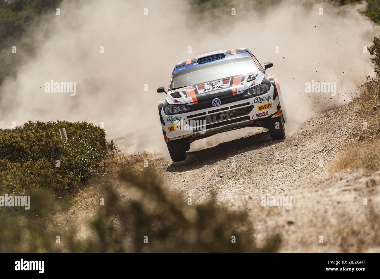 29 LINNAMAE Georg (est), MORGAN James (gbr), ALM Motorsport, Volkswagen Polo GTI, Aktion während der Rallye Italia Sardegna 2022, 5. Lauf der WRC World Rally Car Championship 2022, vom 2. Bis 5. Juni 2022 in Alghero, Italien - Foto: Nikos Katikis/DPPI/LiveMedia Stockfoto