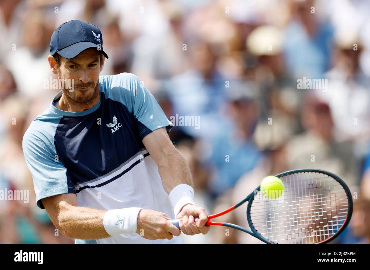 Andy Murray während des fünften Tages der Surbiton Trophy im Surbiton Racket and Fitness Club. Bilddatum: Donnerstag, 2. Juni 2022. Stockfoto