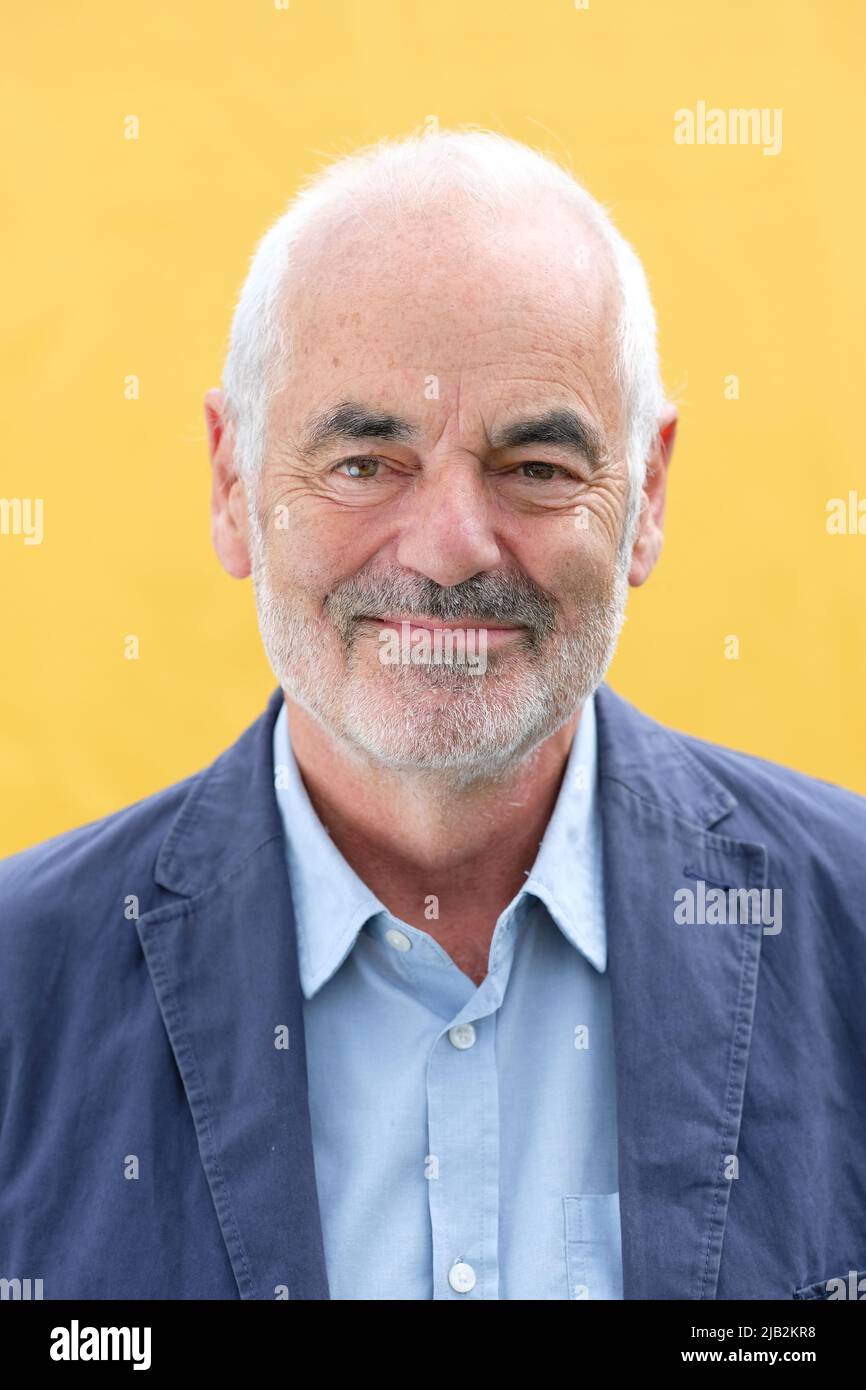 Hay Festival, Hay on Wye, Wales, Großbritannien – Donnerstag, 2.. Juni 2022 – Sir David Spiegelhalter spricht bei Hay über sein aktuelles Buch Covid by Numbers Photo Steven May / Alamy Live News Stockfoto