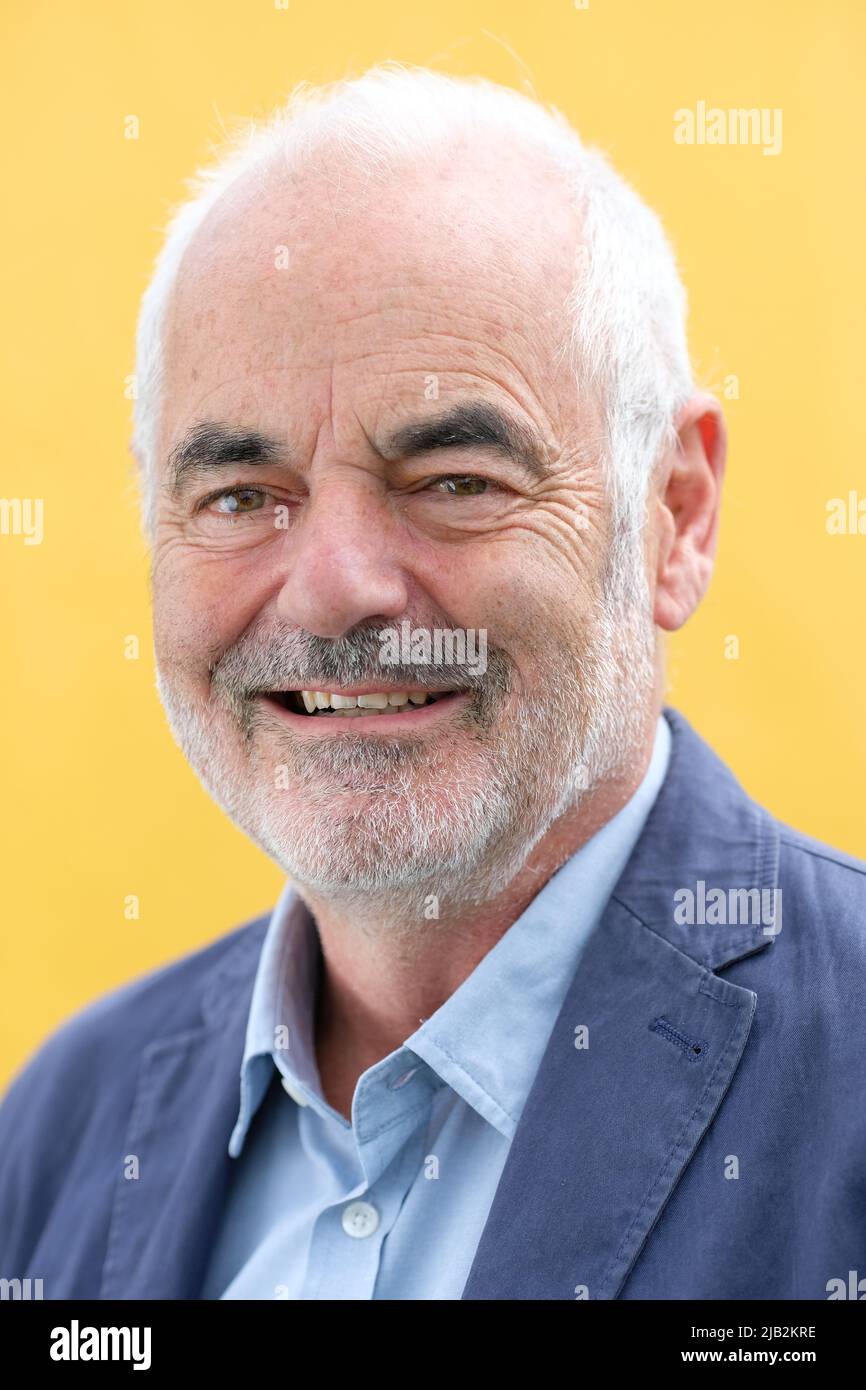 Hay Festival, Hay on Wye, Wales, Großbritannien – Donnerstag, 2.. Juni 2022 – Sir David Spiegelhalter spricht bei Hay über sein aktuelles Buch Covid by Numbers Photo Steven May / Alamy Live News Stockfoto