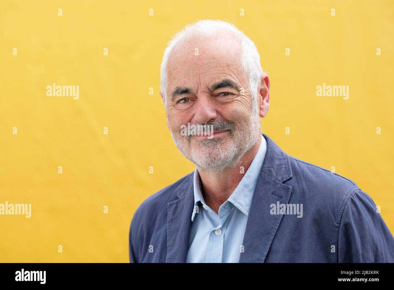 Hay Festival, Hay on Wye, Wales, Großbritannien – Donnerstag, 2.. Juni 2022 – Sir David Spiegelhalter spricht bei Hay über sein aktuelles Buch Covid by Numbers Photo Steven May / Alamy Live News Stockfoto