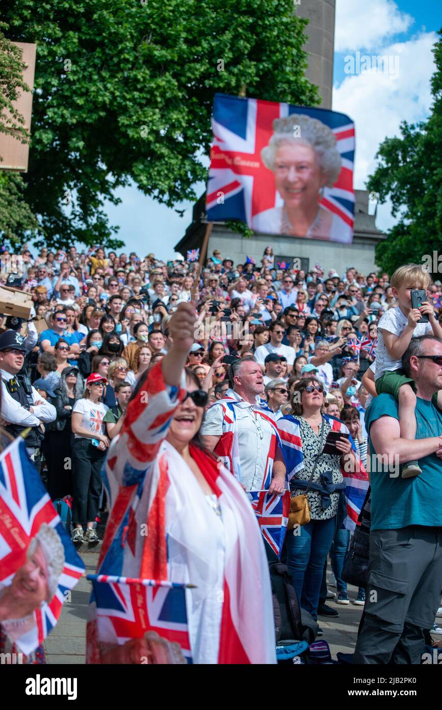 Platinum Jubilee, Queen's Birthday Parade Stockfoto