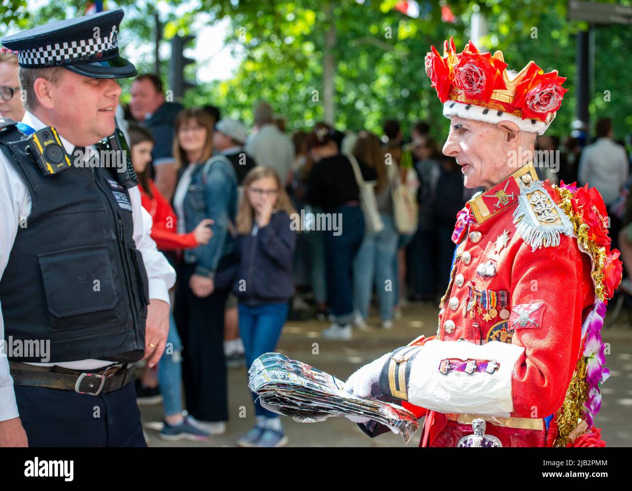 Platinum Jubilee, Queen's Birthday Parade Stockfoto