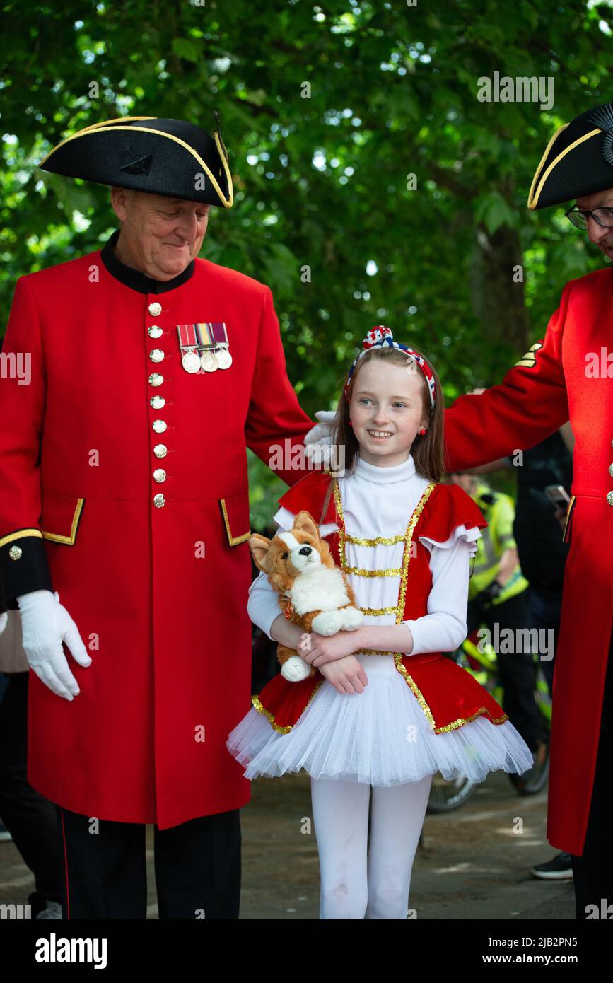 Platinum Jubilee, Queen's Birthday Parade Stockfoto