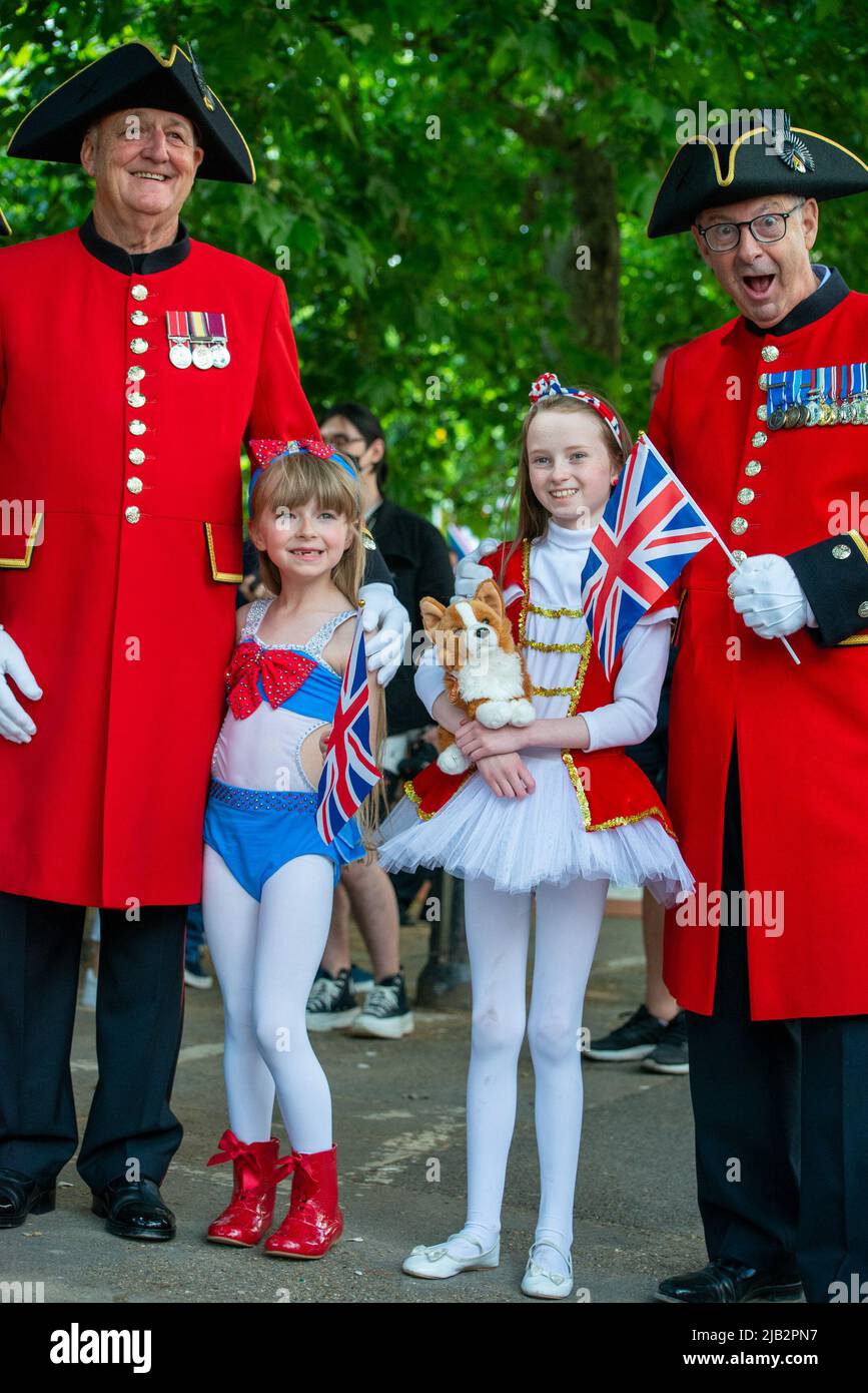 Platinum Jubilee, Queen's Birthday Parade Stockfoto