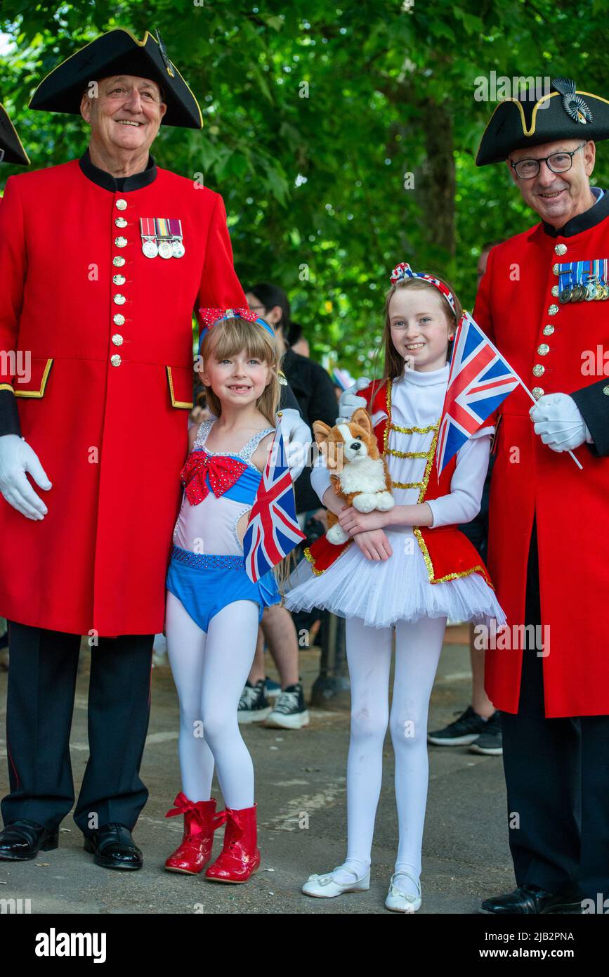 Platinum Jubilee, Queen's Birthday Parade Stockfoto