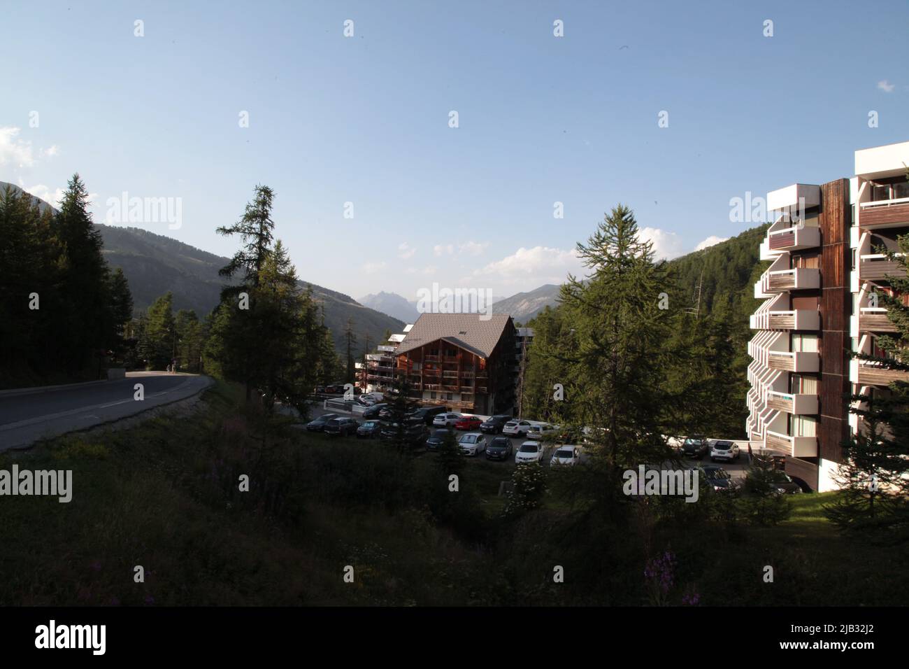 VARs Les Claux, Hautes-Alpes en été Stockfoto