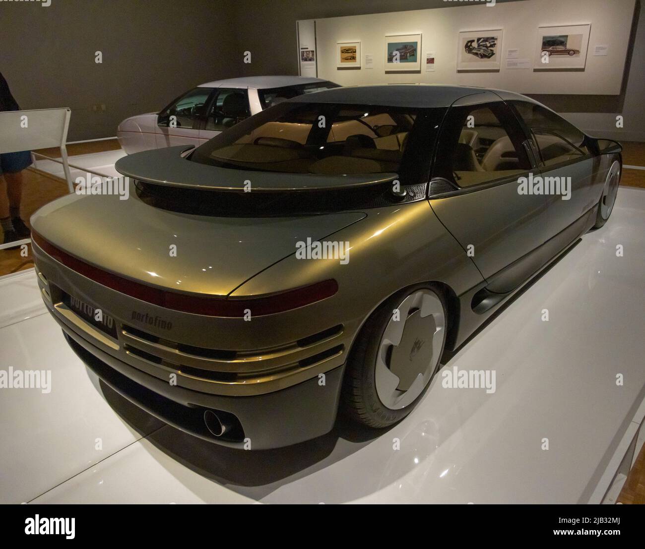 Lamborghini Portofino 1967, Ausstellung, Detroit Style: Car Design in the Motor City, 1950–2020, Detroit Institute of Art. Michigan, USA Stockfoto