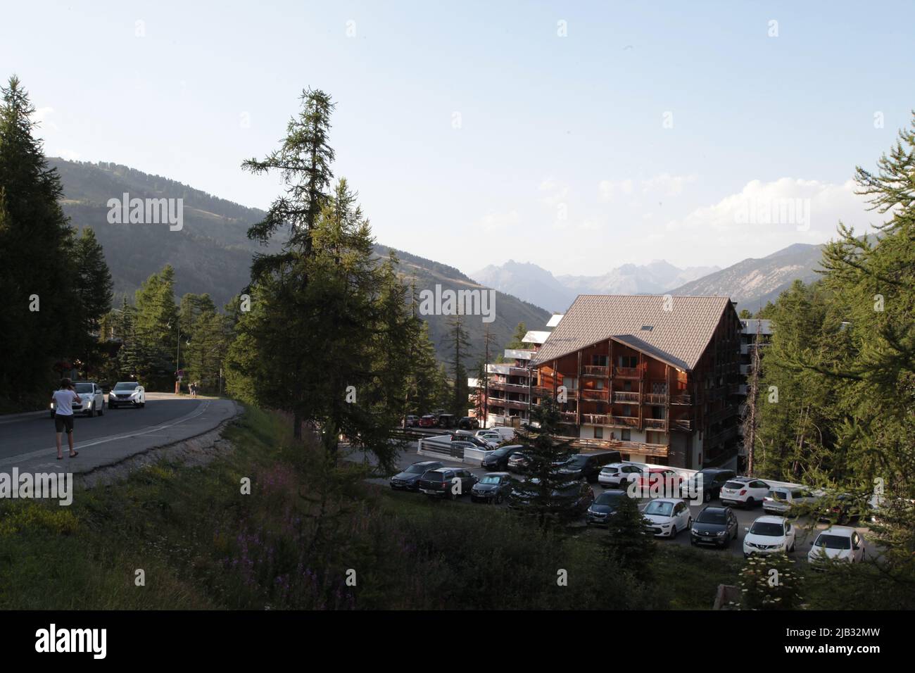 VARs Les Claux, Hautes-Alpes en été Stockfoto