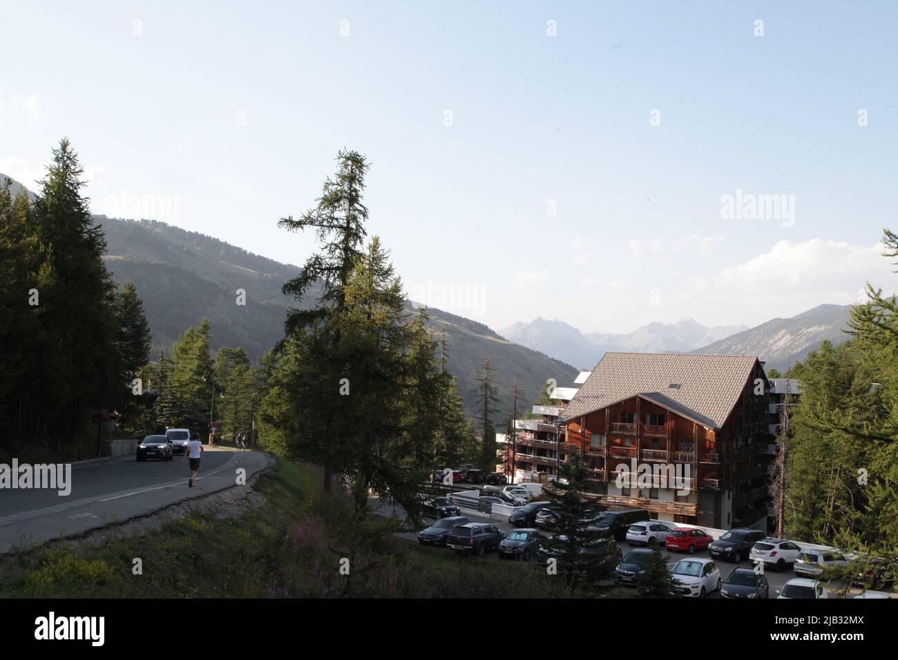 VARs Les Claux, Hautes-Alpes en été Stockfoto