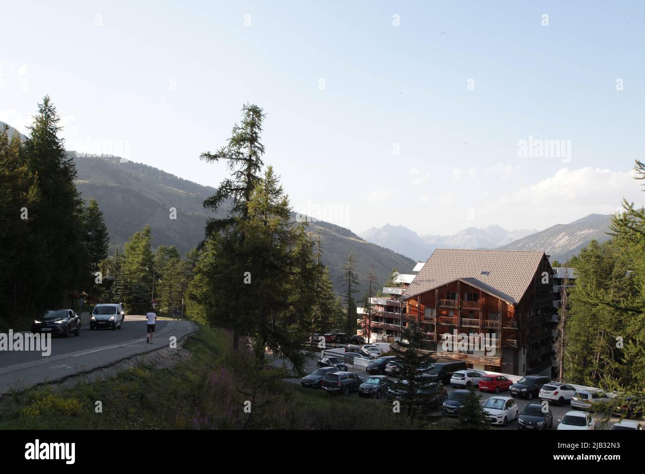 VARs Les Claux, Hautes-Alpes en été Stockfoto