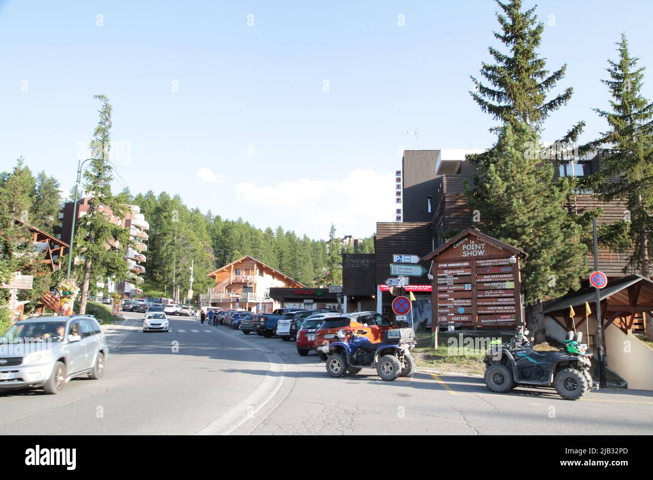 VARs Les Claux, Hautes-Alpes en été Stockfoto