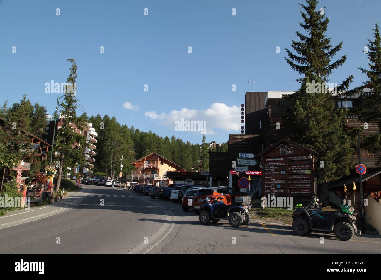 VARs Les Claux, Hautes-Alpes en été Stockfoto