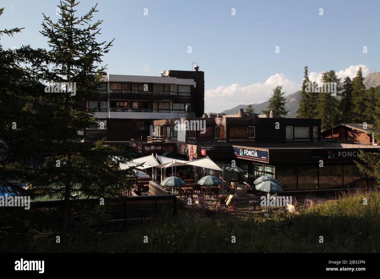 VARs Les Claux, Hautes-Alpes en été Stockfoto