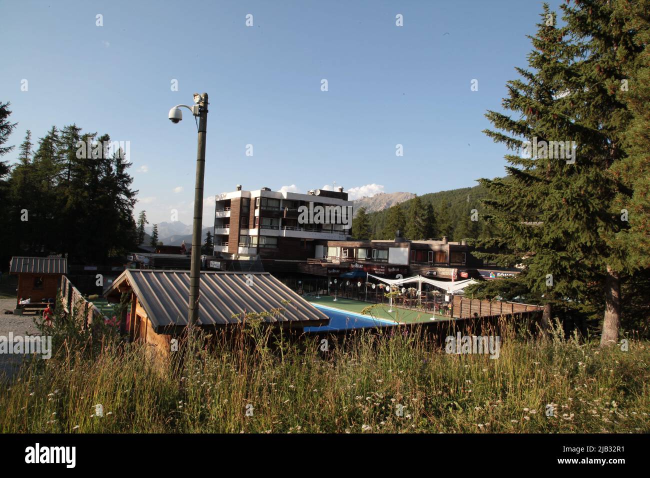 VARs Les Claux, Hautes-Alpes en été Stockfoto