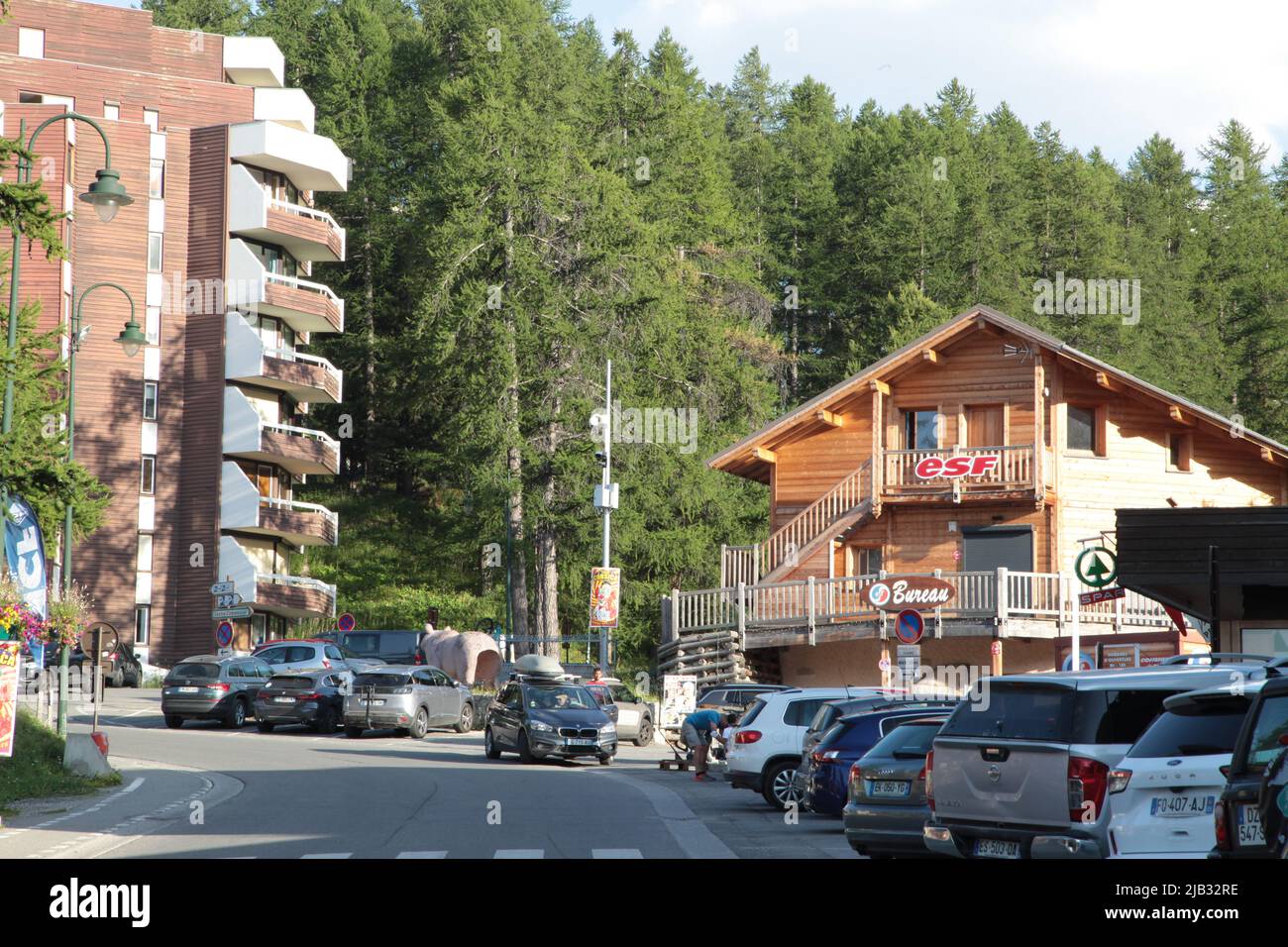 VARs Les Claux, Hautes-Alpes en été Stockfoto