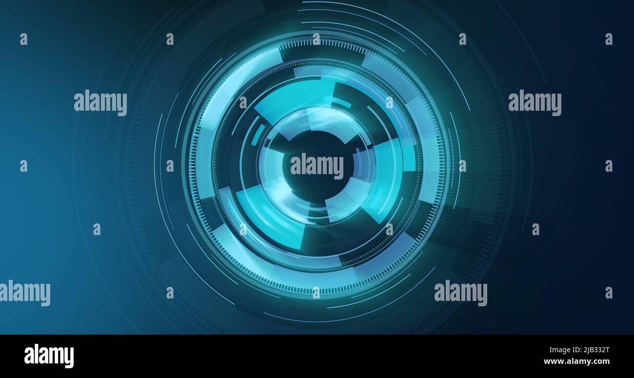 Abbildung der Scopes auf blauem Hintergrund Stockfoto