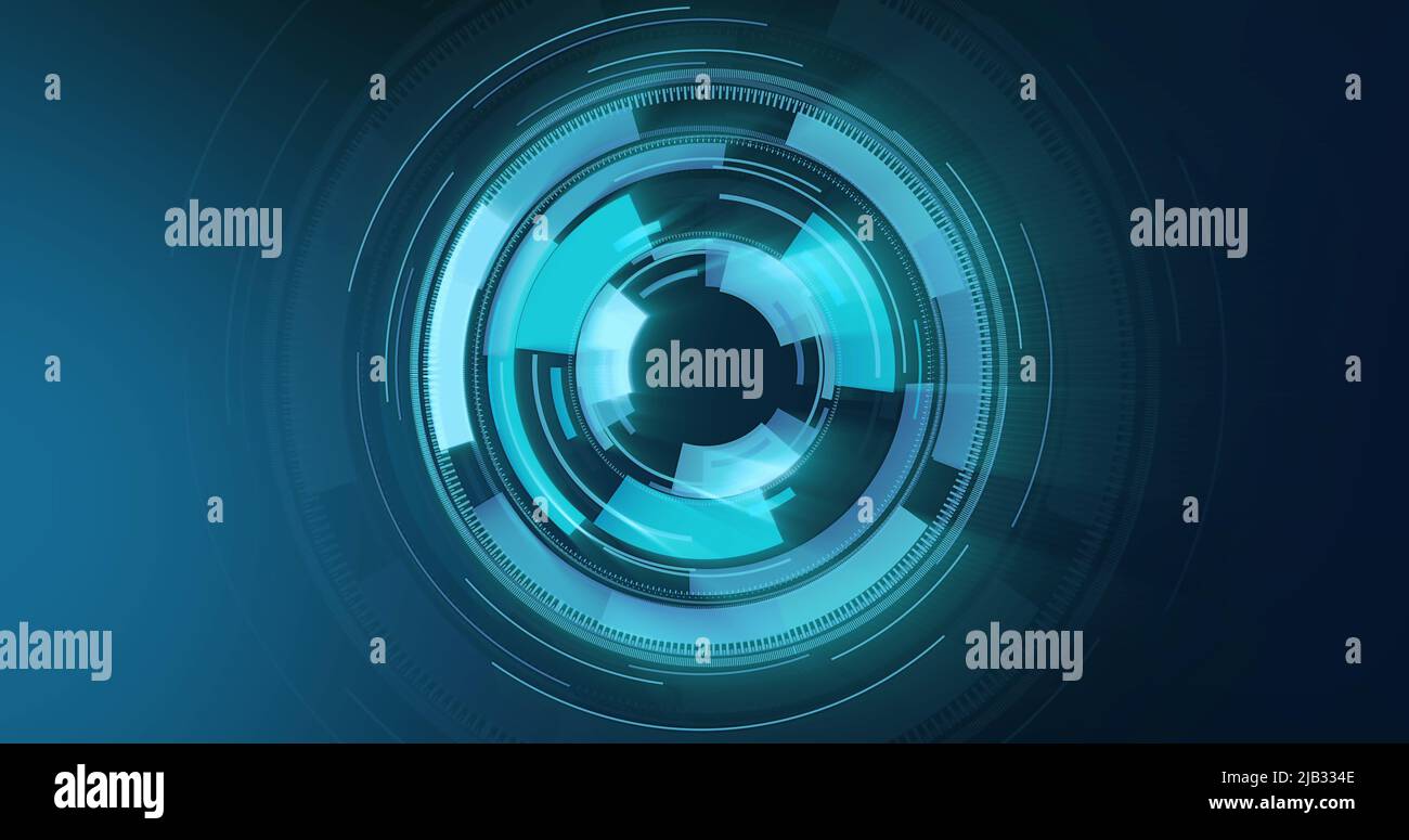 Abbildung der Scopes auf blauem Hintergrund Stockfoto