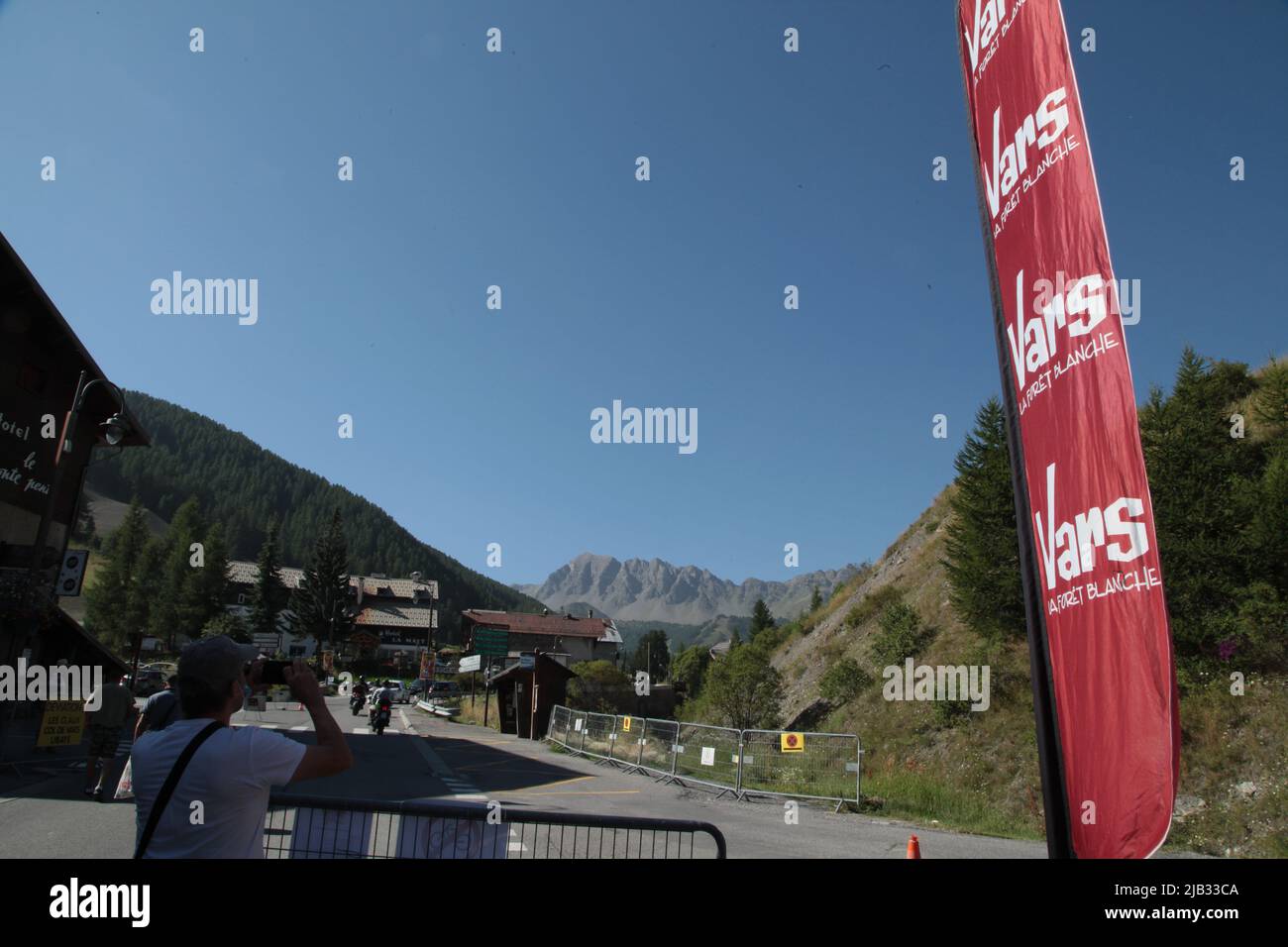 Fête du Village de Vars Sainte-Marie un 15 août, Hautes-Alpes Stockfoto