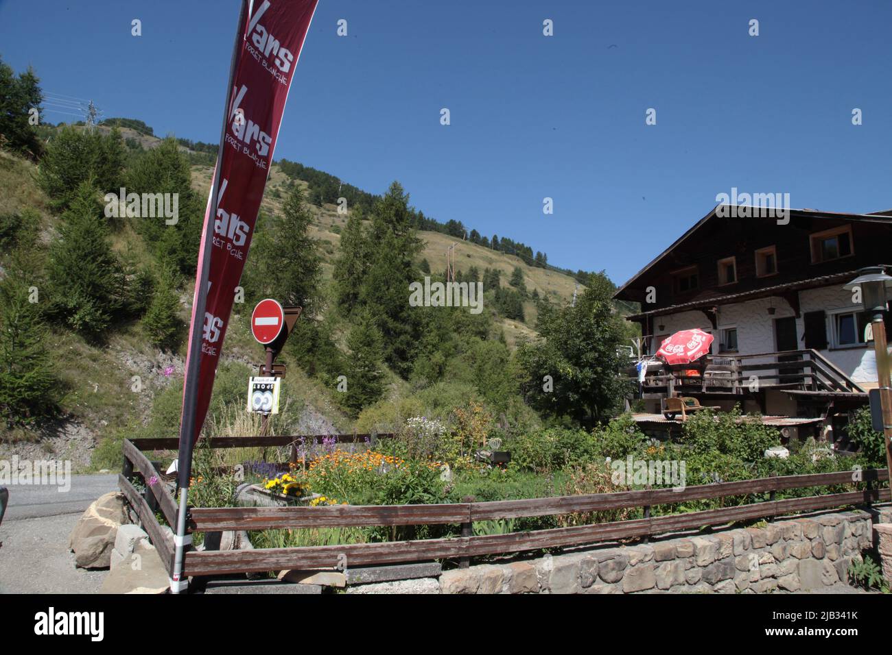 VARs Sainte-Marie un 15 août, Hautes-Alpes Stockfoto