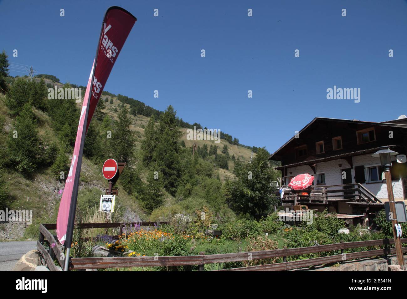 VARs Sainte-Marie un 15 août, Hautes-Alpes Stockfoto