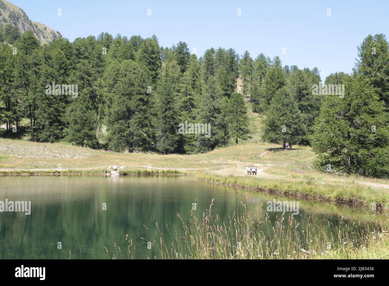 Lac de Peyrol, Vars Sainte-Marie, Hautes-Alpes, Frankreich Stockfoto
