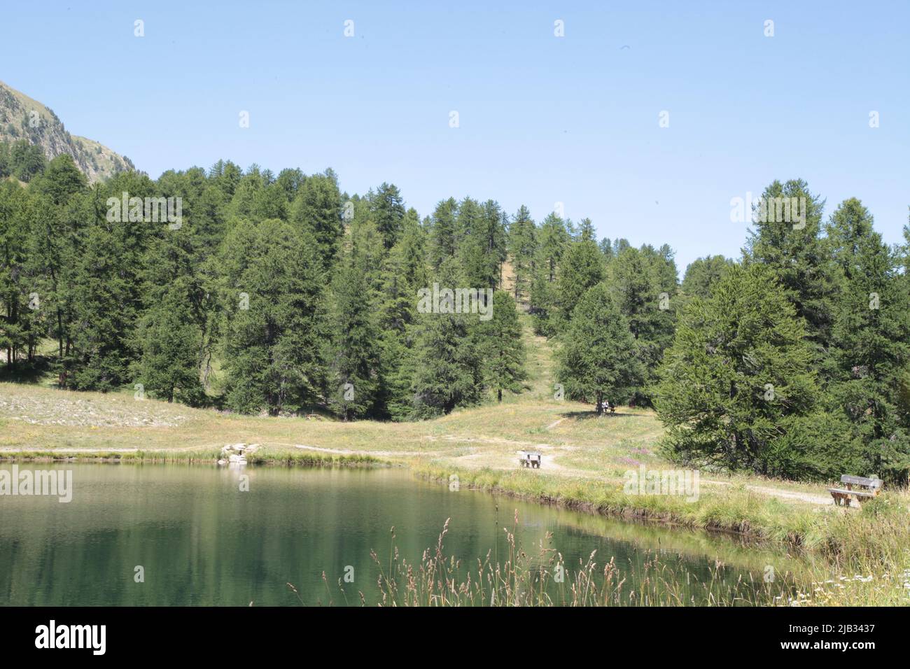 Lac de Peyrol, Vars Sainte-Marie, Hautes-Alpes, Frankreich Stockfoto
