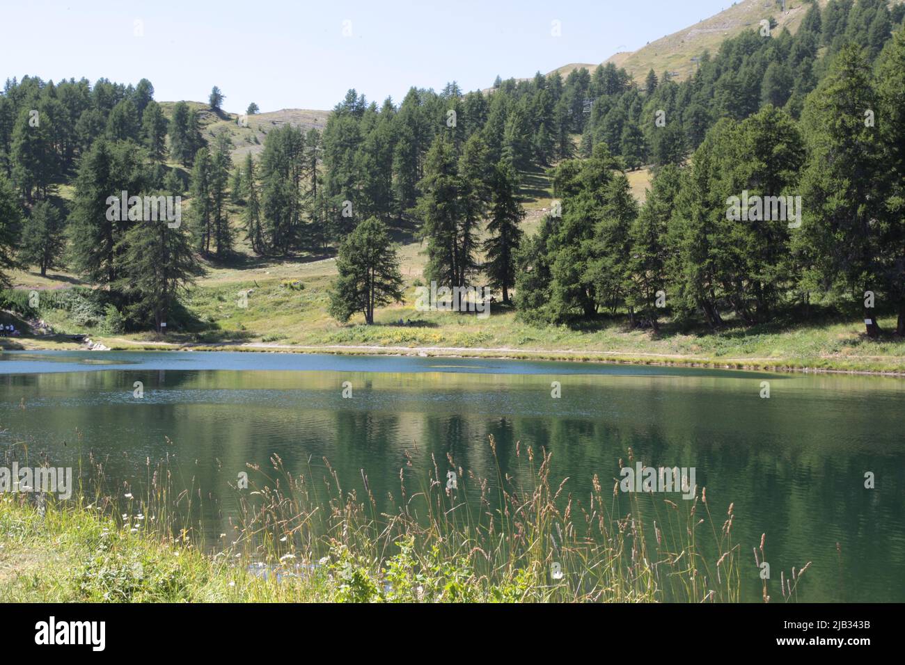 Lac de Peyrol, Vars Sainte-Marie, Hautes-Alpes, Frankreich Stockfoto