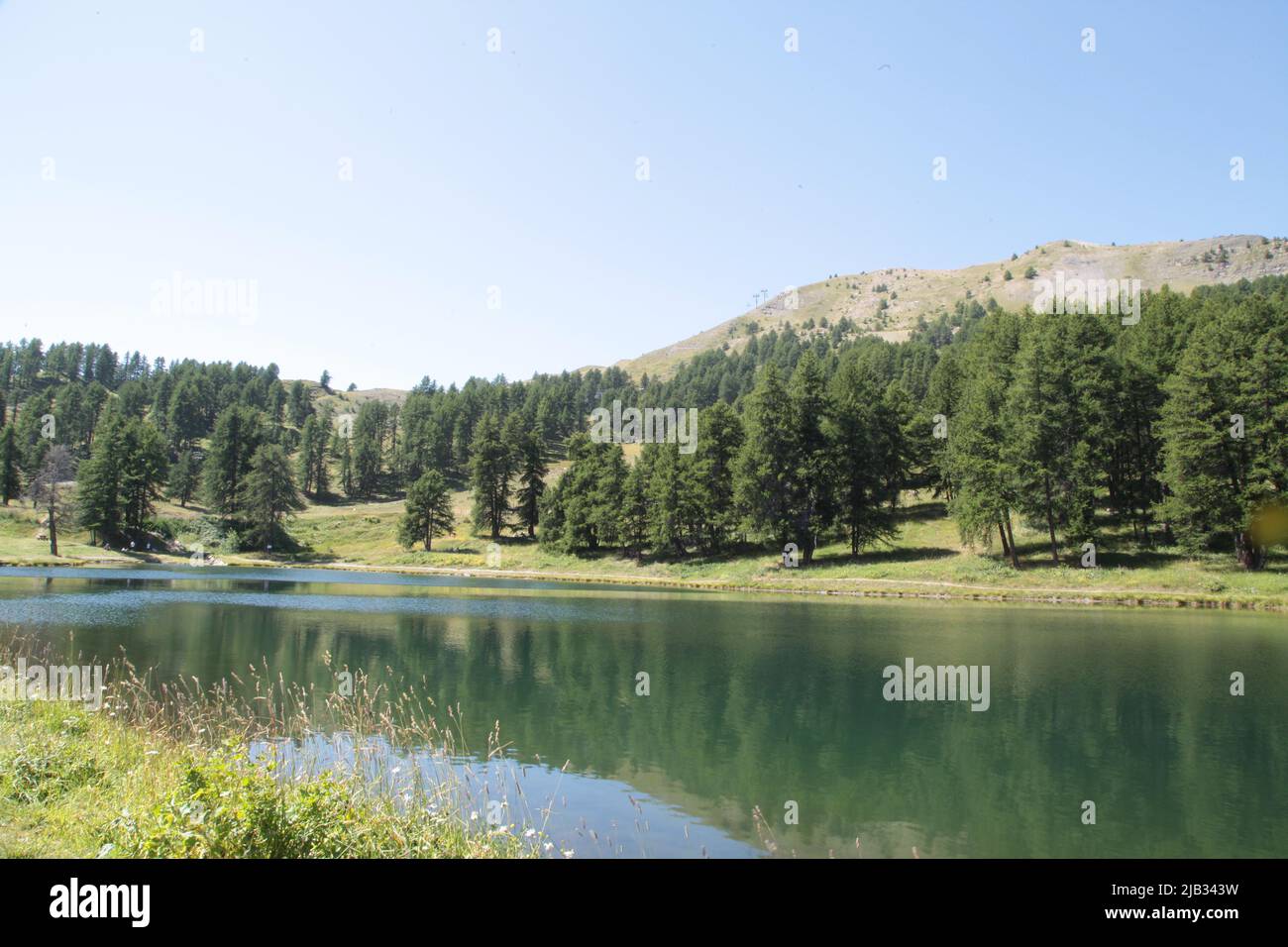 Lac de Peyrol, Vars Sainte-Marie, Hautes-Alpes, Frankreich Stockfoto