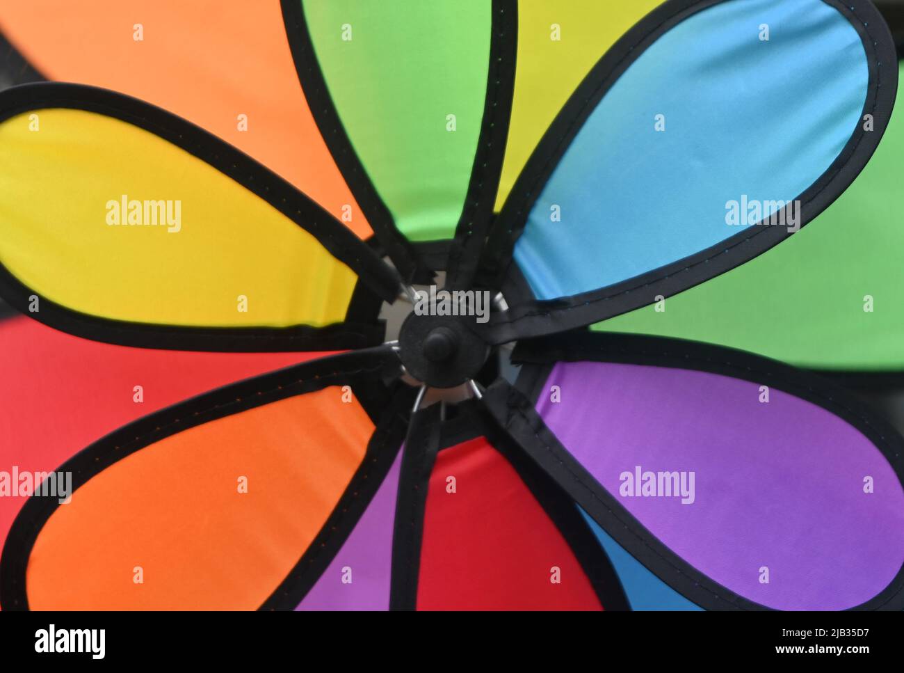Bunte Spielzeug Windrad Windmühle Stockfoto