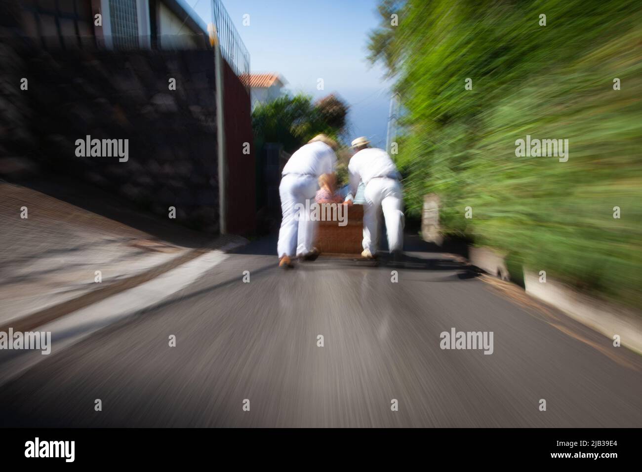 ICM Ansicht der traditionellen Rodel Stockfoto