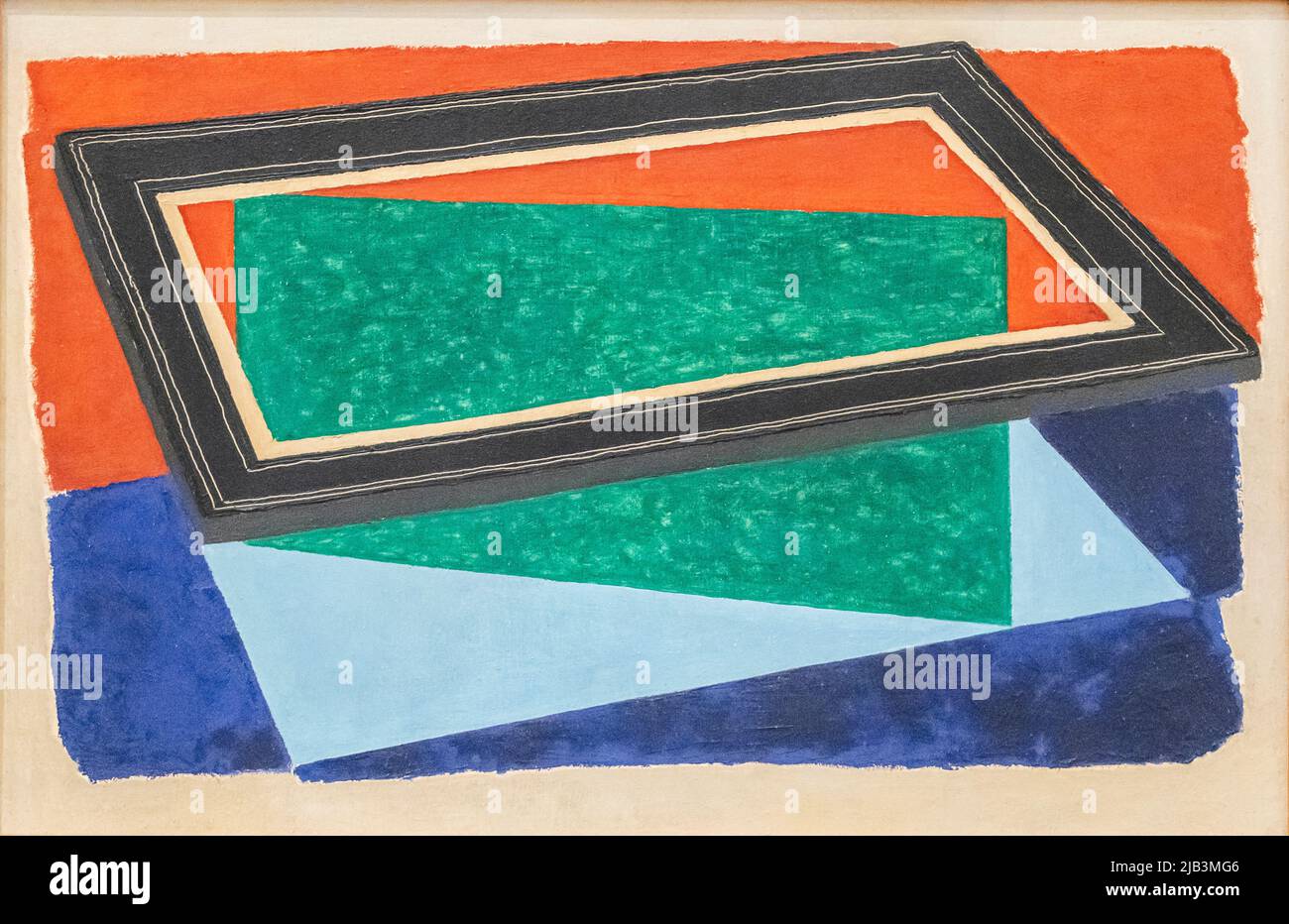 Josef Albers, Tierra verde, 1940, Öl auf Masonit, Bauhaus Stockfoto