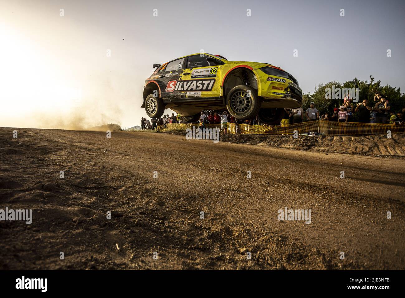 Alghero, Italien. 2.. Juni 2022. 32 PIETARINEN Eerik (FIN), LINNAKETO Antti (FIN), Volkswagen Polo GTI, Aktion während der Rallye Italia Sardegna 2022, 5. Runde der WRC World Rally Car Championship 2022, vom 2. Bis 5. Juni 2022 in Alghero, Italien - Foto: Nikos Katikis/DPPI/LiveMedia Credit: Independent Photo Agency/Alamy Live News Stockfoto