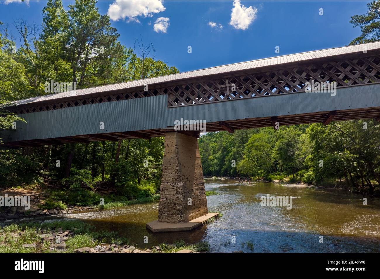 Überdachte Brücke in Alabama Stockfoto