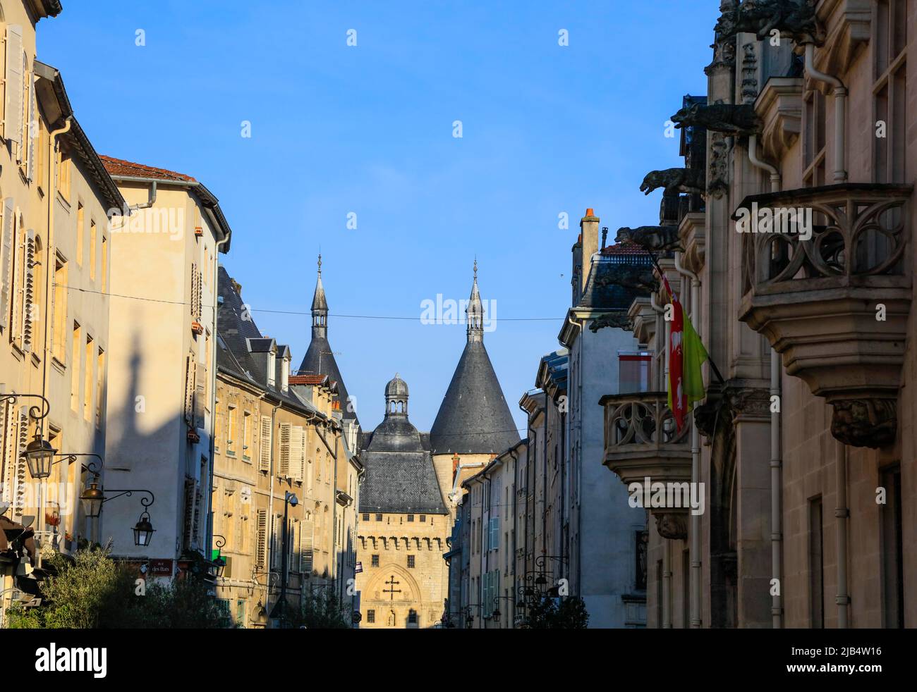 Grande Rue, Rückseite ehemaliges Stadttor Porte de la Craffe, Nancy, Departement Meurthe-et-Moselle, Region Grand Est, ehemalige Hauptstadt des Herzogtums von Stockfoto