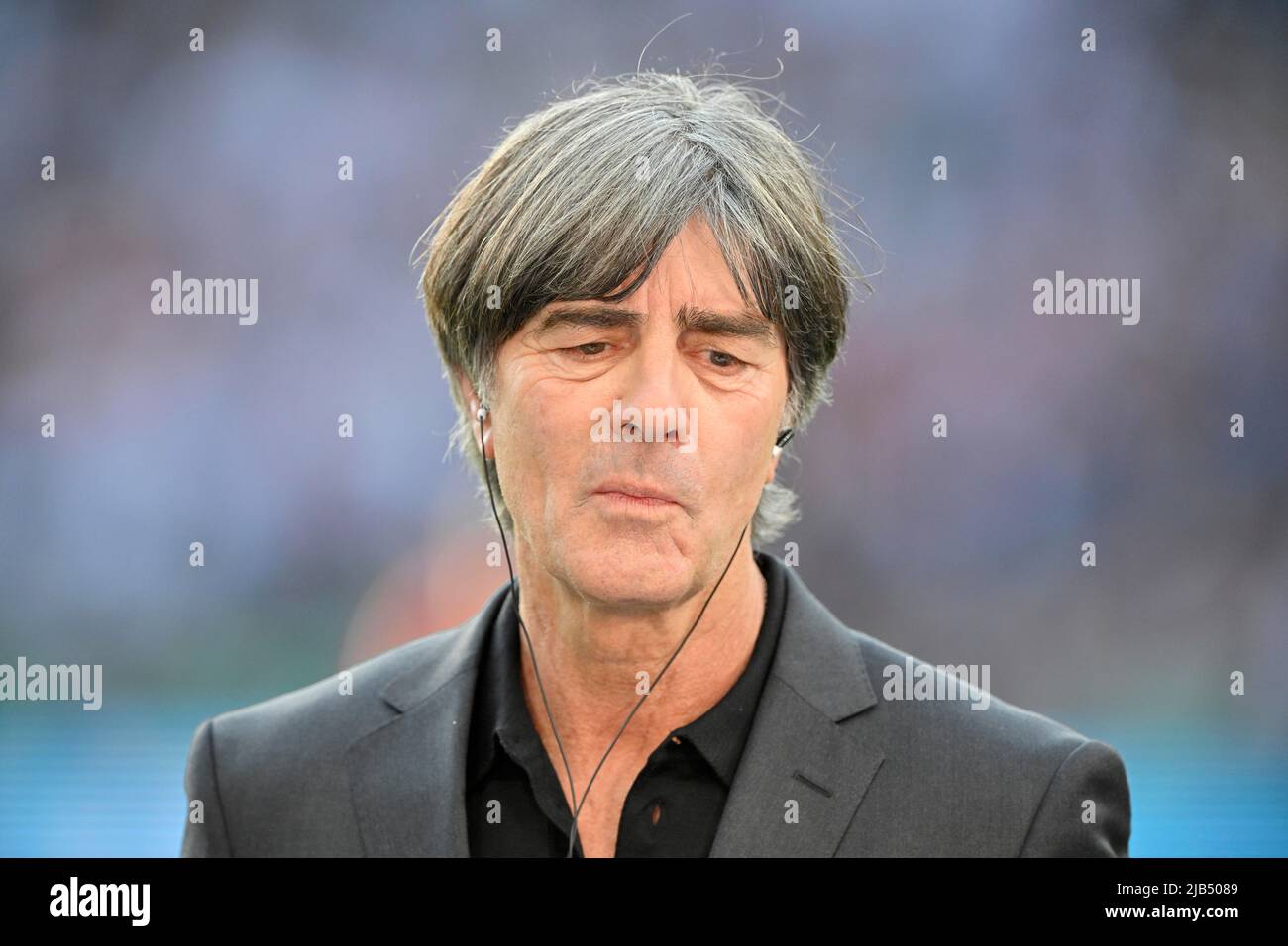 Ehemaliger deutscher Nationaltrainer Jogi Joachim Loew, Porträt, DFB-Pokalfinale 79., Olympiastadion, Berlin, Deutschland Stockfoto