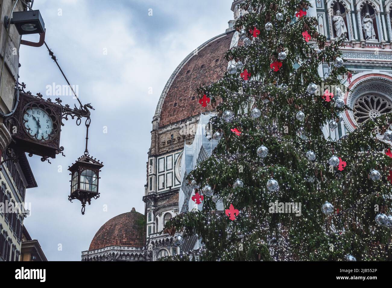 Weihnachtsbaum in Florenz, Weihnachten in Florenz, Weihnachtsbaum