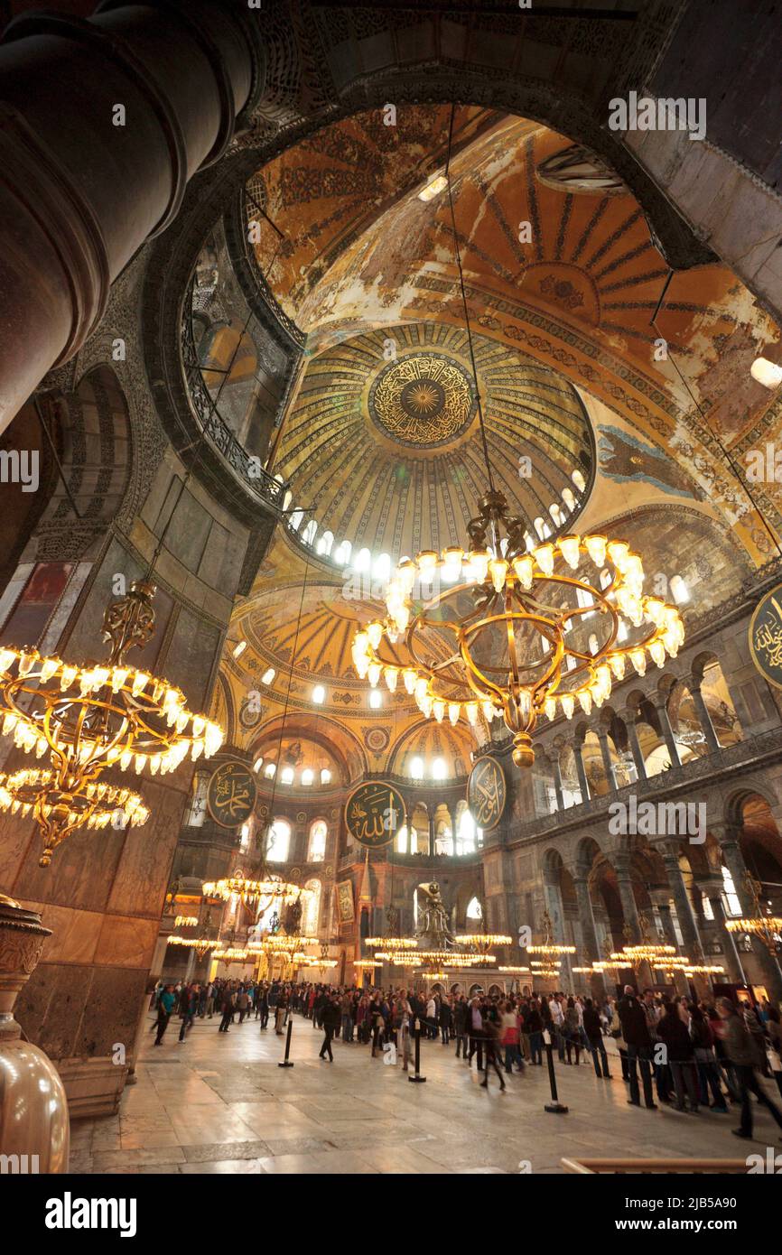 Santa Sofia , iglesia de la santa sabiduria,siglo VI. Sultanahmet. Estambul. Turquia. Asien. Stockfoto