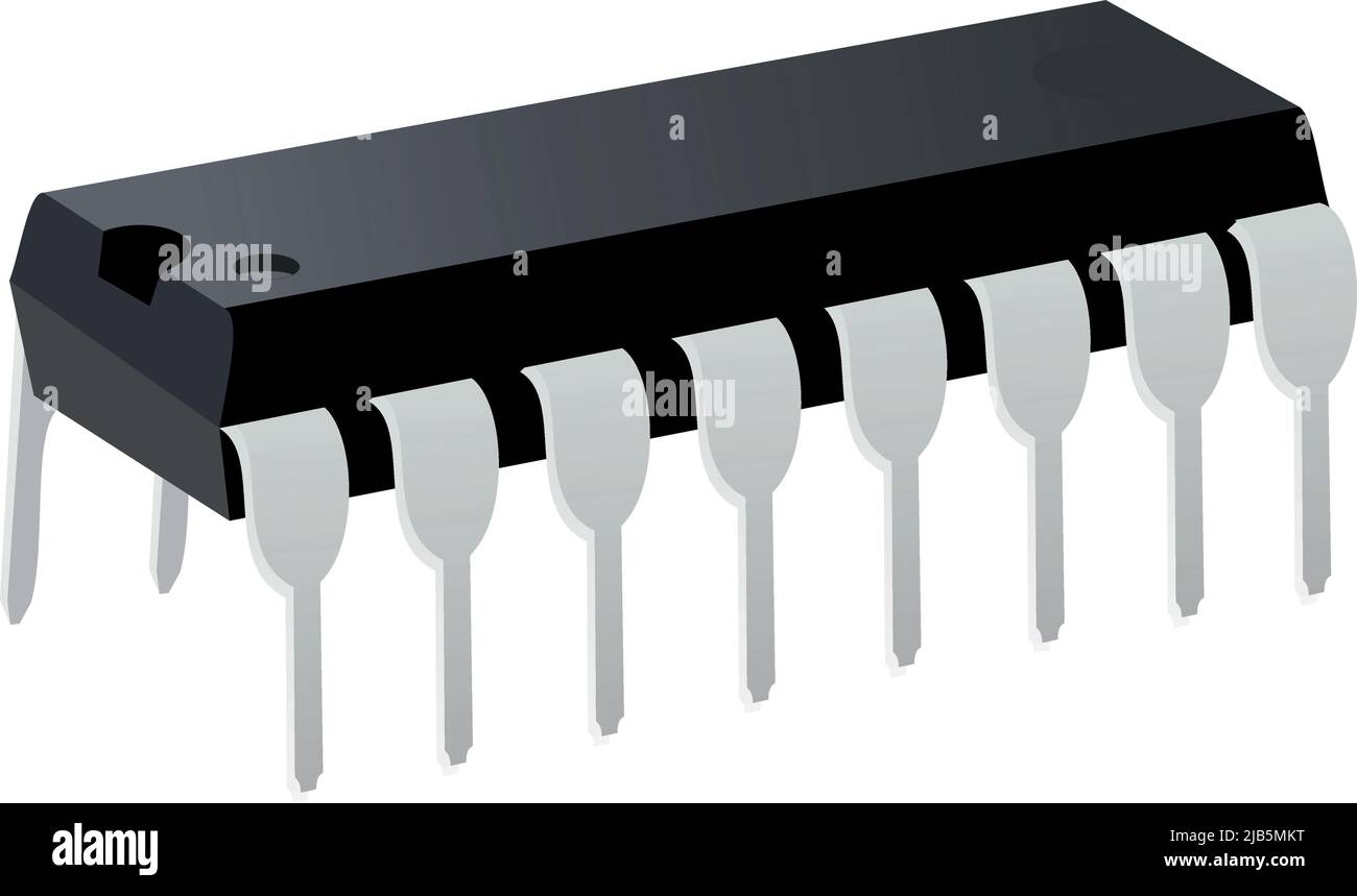 Motortreiber Schritttreiber Chip-Brückentreiber, interner Schalter Stock Vektor