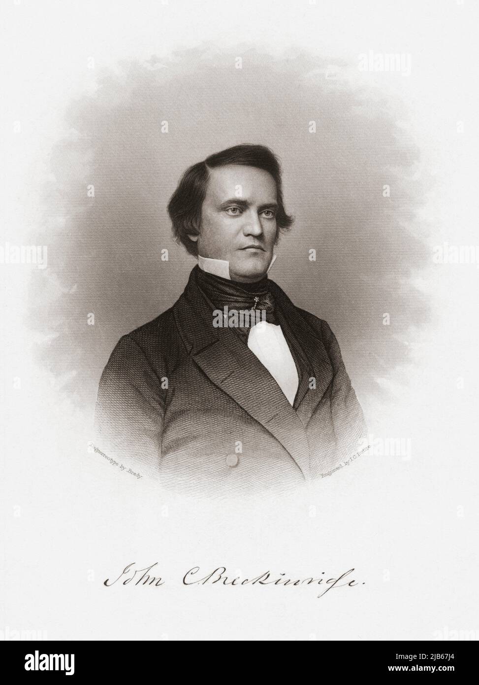 John Cabell Breckinridge, 1821 - 1875. 14. Vizepräsident der Vereinigten Staaten 1857-61. Stockfoto
