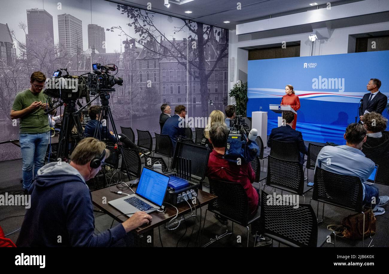 2022-06-03 14:24:09 DEN HAAG - stellvertretende Premierministerin Carola Schouten während der Pressekonferenz nach dem wöchentlichen Ministerrat. ANP ROBIN UTRECHT niederlande Out - belgien Out Stockfoto