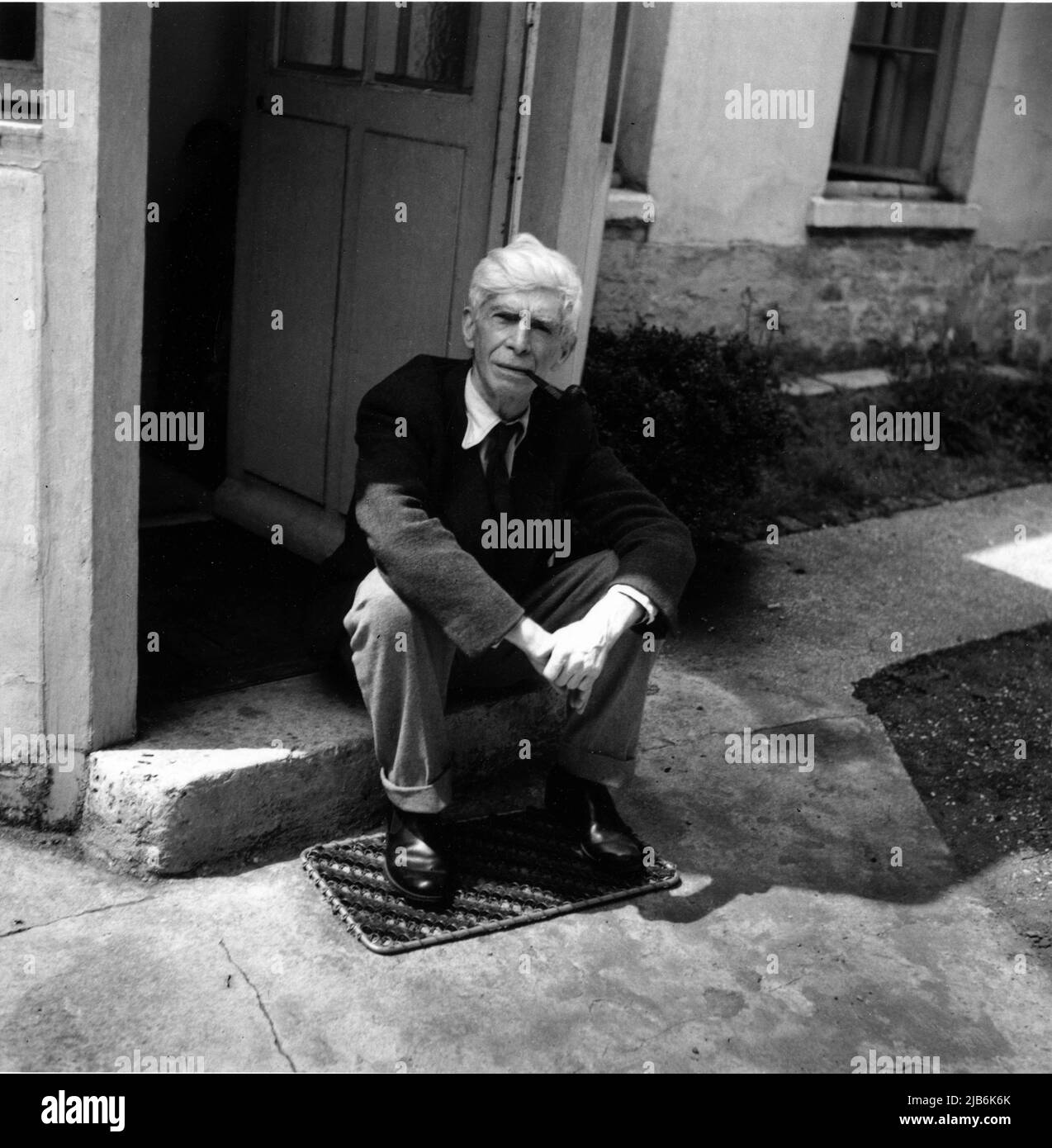 Portrait du sculpteur Ossip Zadkine (1890-1967) a Paris en 1956. ©Michele Brabo/Opale.photo Stockfoto