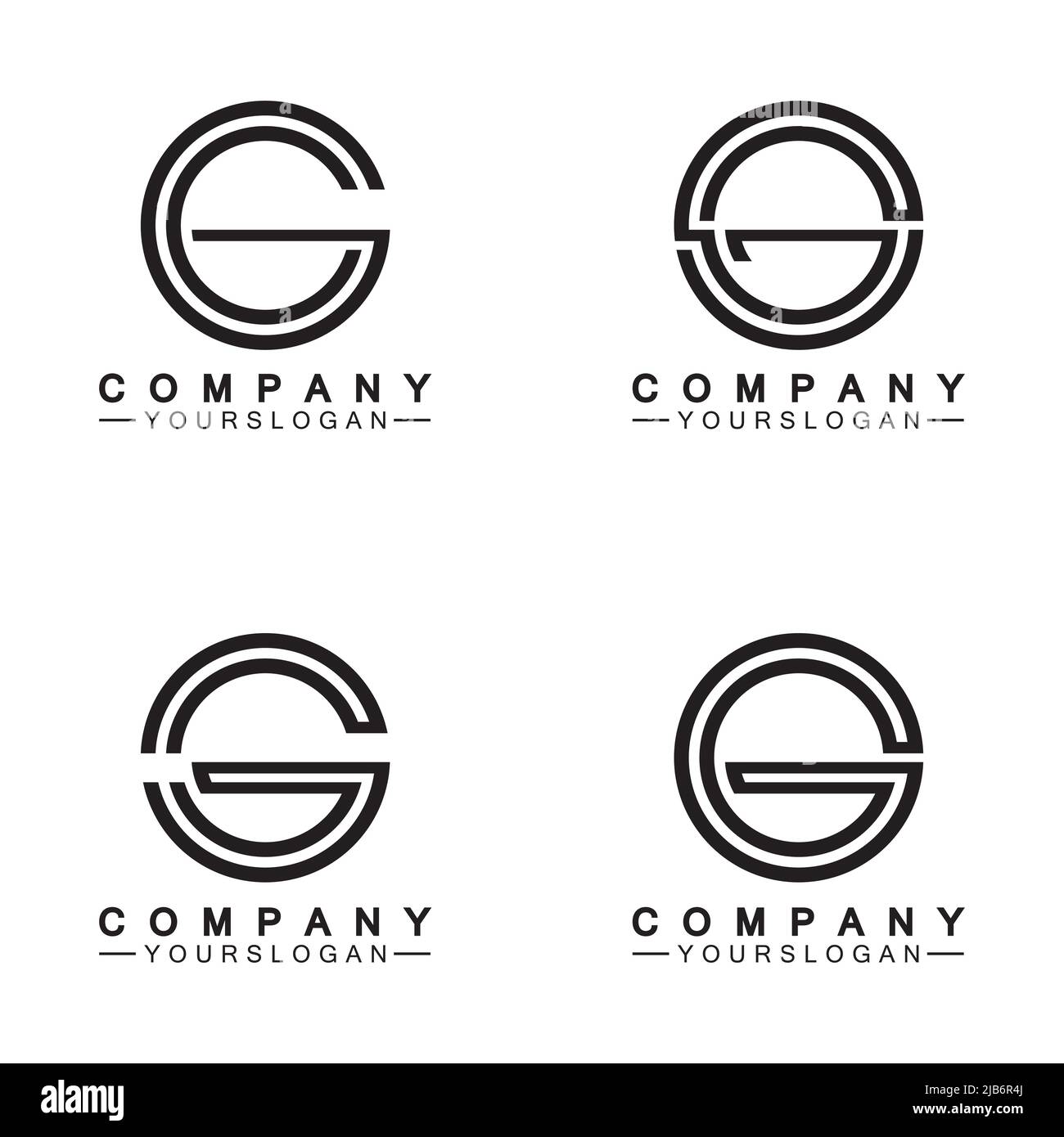 Design-Vorlage für das G-Logo-Symbol Stock Vektor