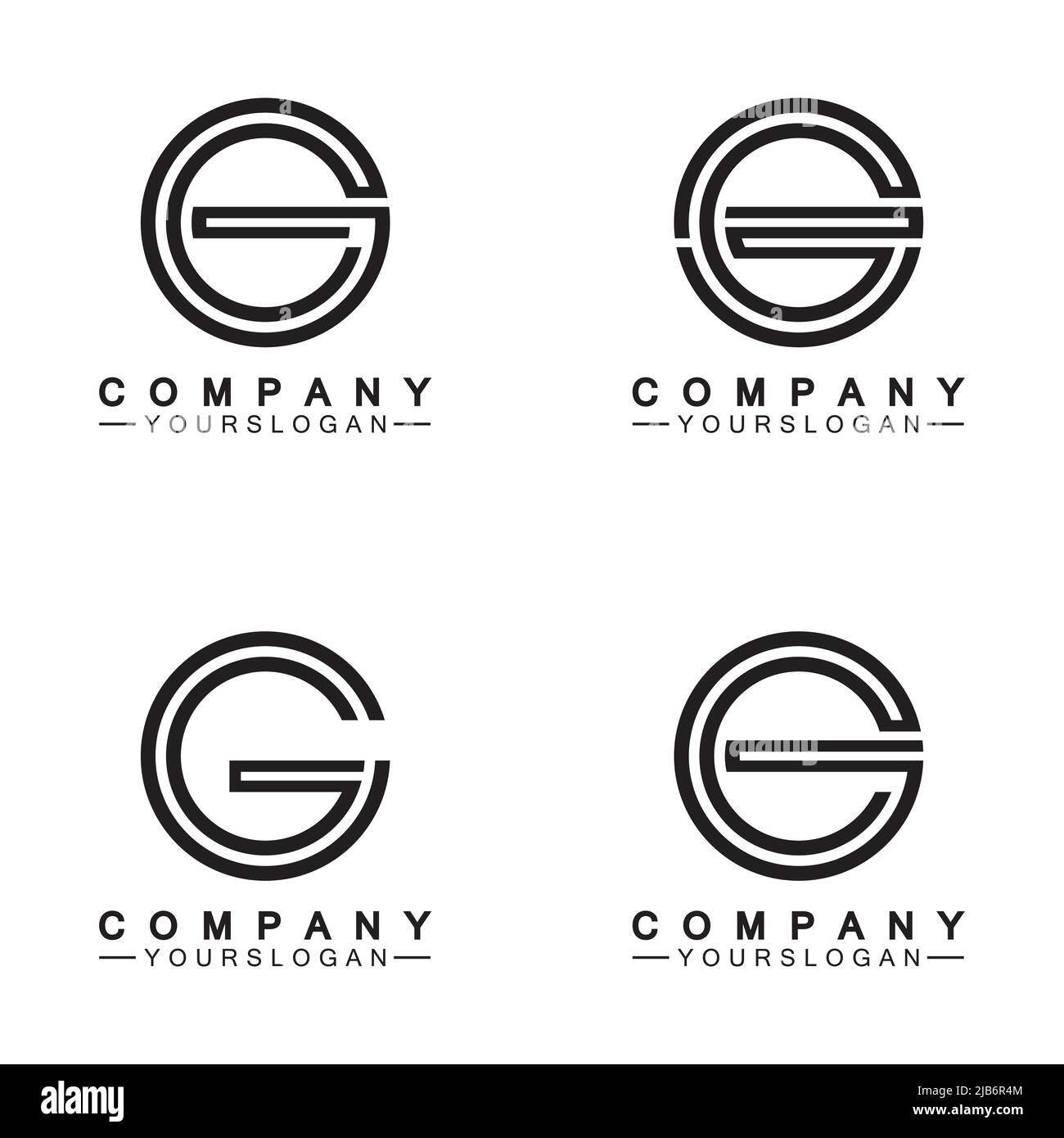 Design-Vorlage für das G-Logo-Symbol Stock Vektor